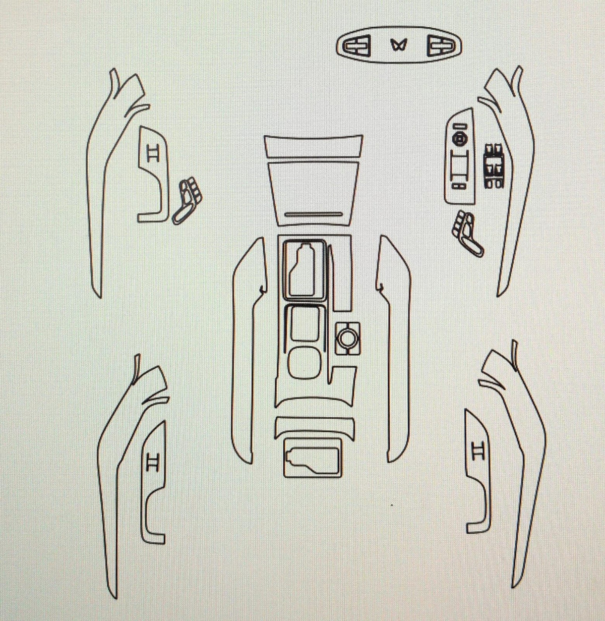 Tint & Orange Interior Precut - MAHINDRA XUV 7XO [AT/MT] HANDBRAKE