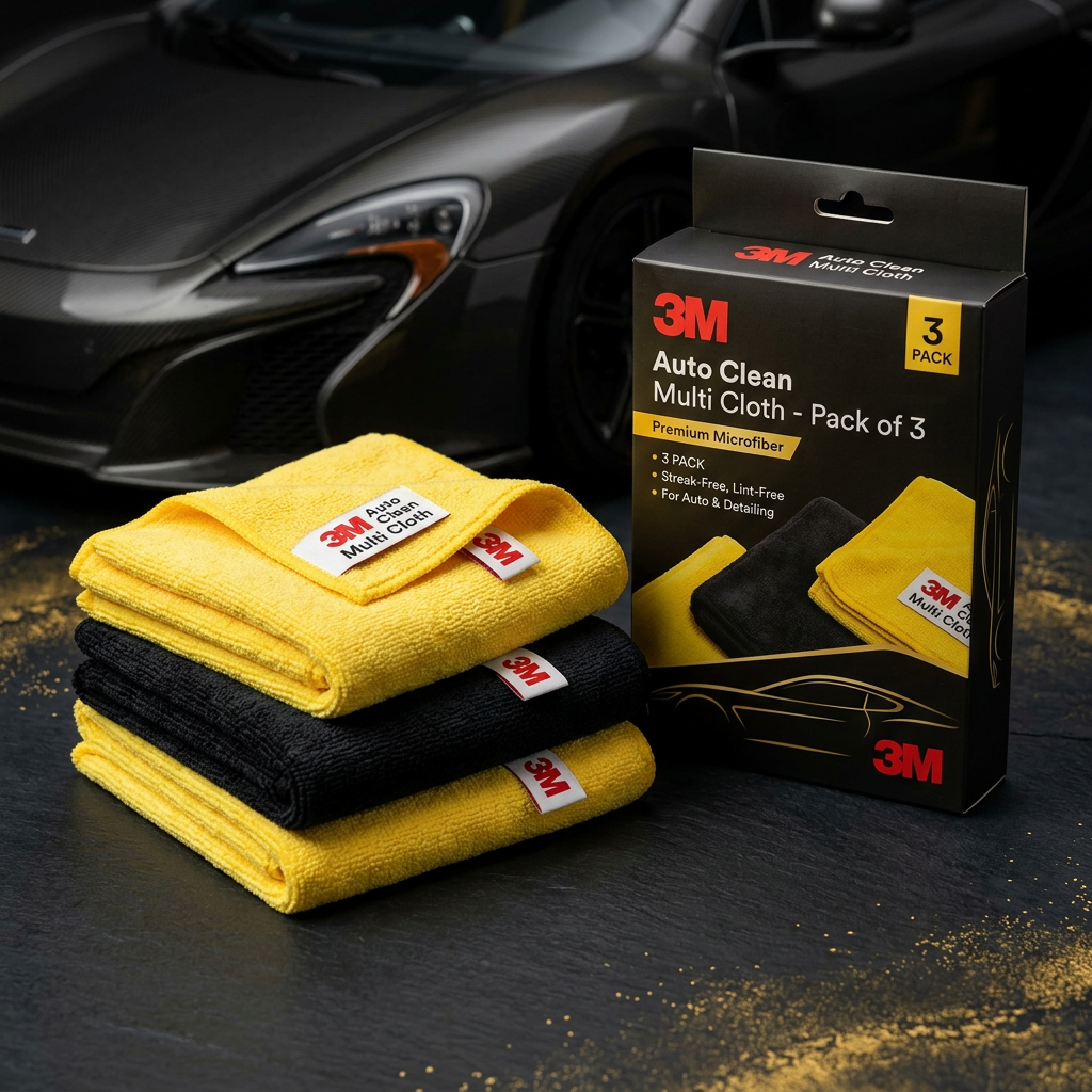 3M Auto Clean Multi Cloth - Pack of 3